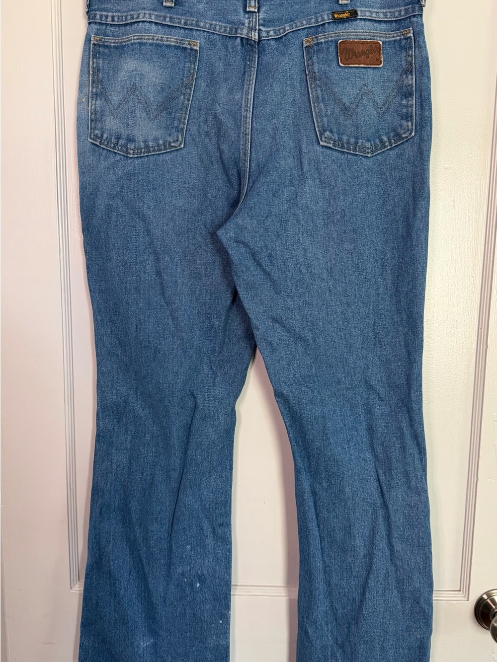 Vintage Wrangler 945PW0 USA Made Jeans 36x30 Scovill Zip 1970s 1980s Western